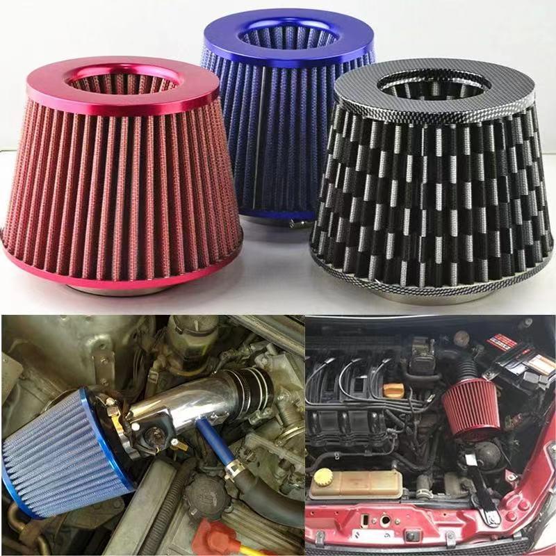 1 Stuk Auto Accessoires 76 Mm 3 Inch Auto Luchtfilters Ventilatiefilter Hoge Doorstroming Inlaat Kit Gaas Kegel Motorbeschermer Vervanging