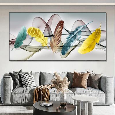 Abstract Golden Ginkgo Leaf Canvas Painting Decorative Posters Prints Wall Art Pictures Living Room Modern Luxury Home Decor