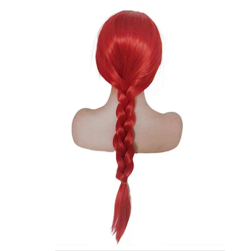 Character Jessie Tracy Cosplay Red Fried Dough Twists Braid Carnival Halloween Synthetic Wig