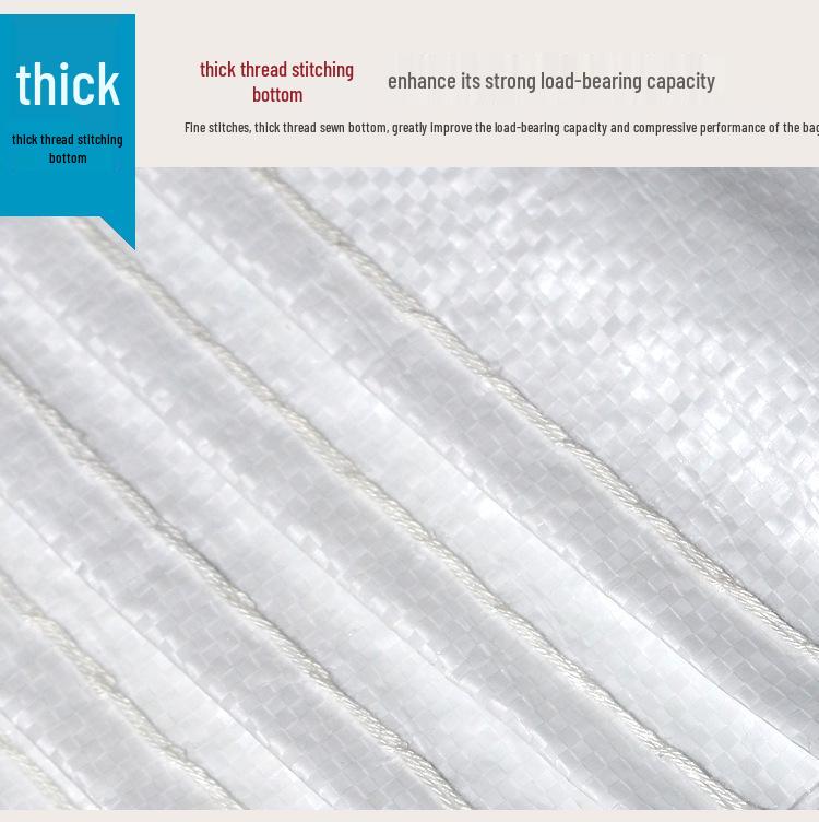 Bright White Woven Plastic Packaging Bag for Rice or Flour