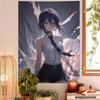 Anime CChainsaw Man RReze Printed Large Wall Tapestry Indian Buddha Wall Decoration Witchcraft Bohemian Hippie Decor Blanket