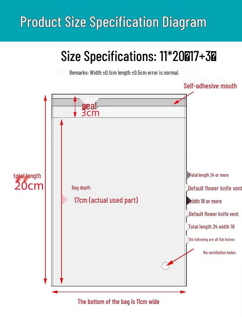Self-Adhesive OPP Bags for Clothing & Jewelry Packaging
