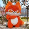 35cm Enthusiasm Wolf Plush Doll Gift Kawaii Emotion Wolf Stuffed Toys Plushies Doll Cute Wolf Toys For Girl Kawaii Room Decor
