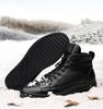 Trendy Men's High-Top Cowhide Leather Sneakers In Korean Style, Plus Size 48