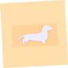 FELTECHELECTR SEAL REFLECTIVE CAR STICKER STICKER C075 Dachshund White