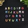 Hot 8mm 3D Capital English Alphabet Glitter Nail Charms Gold Silver Rhinestone Letters DIY Nail Charms
