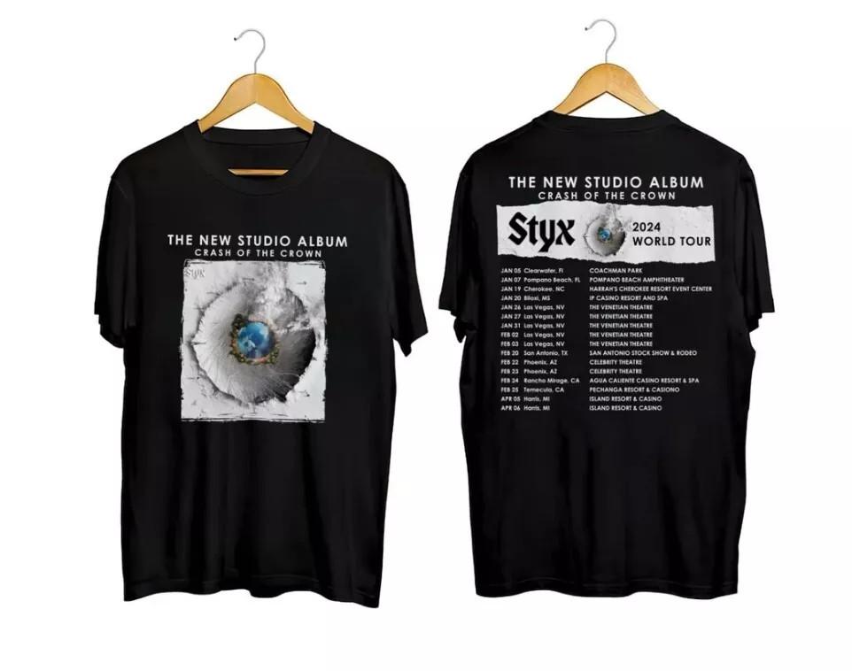 Styx Music Band 2024 tour Tshirt Styx Music Band Vintage shirt Unisex T-Shirt XXL