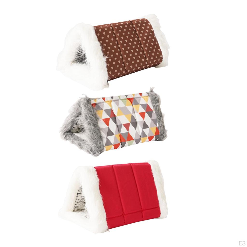 2 in 1 Cat Warm House Pad Washable Soft Reversible Velvet Cushion Blanket Dog Tent Cave Pet Bed for