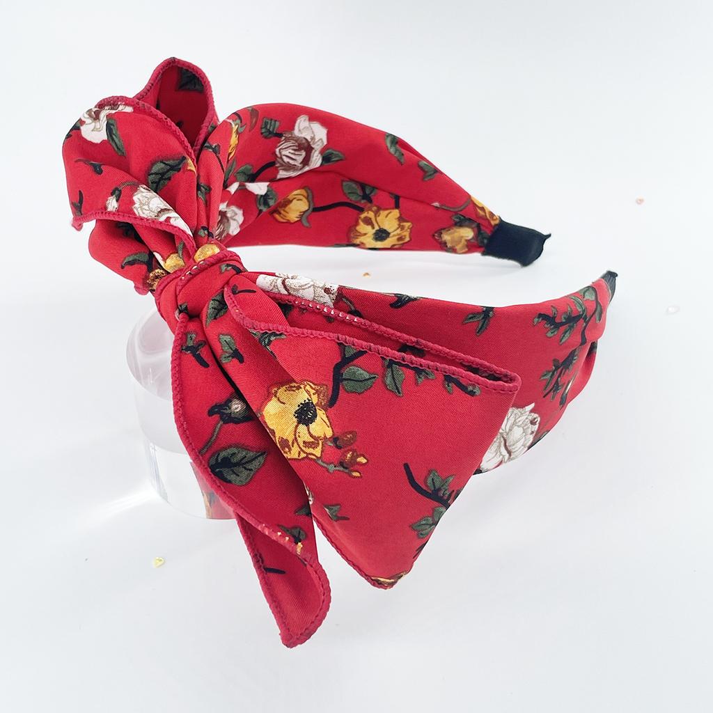 Women Girls Flower Big Knot Bow Hairband Headband Adult Hair Accessories Hair Jewley