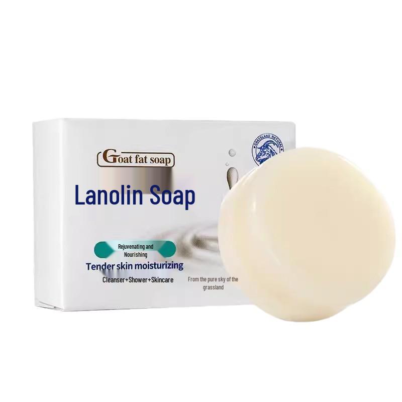 Sapone Fatto a Mano alla Lanolina per Adulti, Anziani, Donne Incinte e Bambini - Delicato Detergente Viso e Mani per una Pelle Morbida e Rinfrescata
