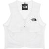 Logo Zipper Slim Fit Short Sleeveless Vest Women Vests White NV5VR33B