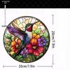 2D Flat Acrylic Colorful Hummingbird Ornamen, Nurseries, Vintage Home Decor Wall for Bar Kitchen,Home Decor for Living Room or Office