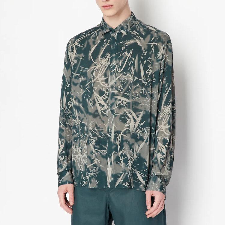 ARMANI EXCHANGEAE SS23 Shirt Men's Green 3RZC17-ZNRNZ-8804