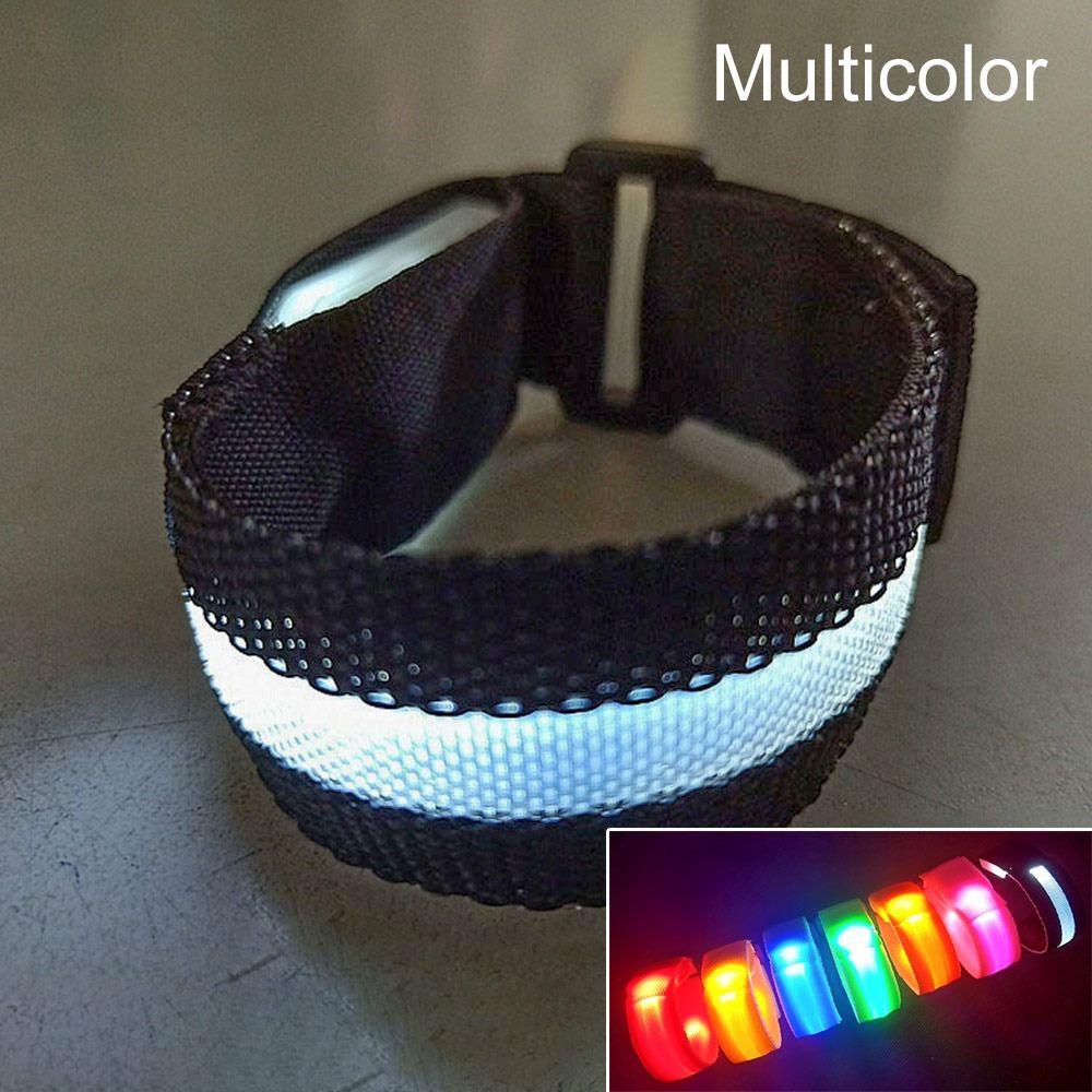 Strap Safety Reflective Belt LED Luminous Bracelet Night Running Armband Battery Luminous Armband