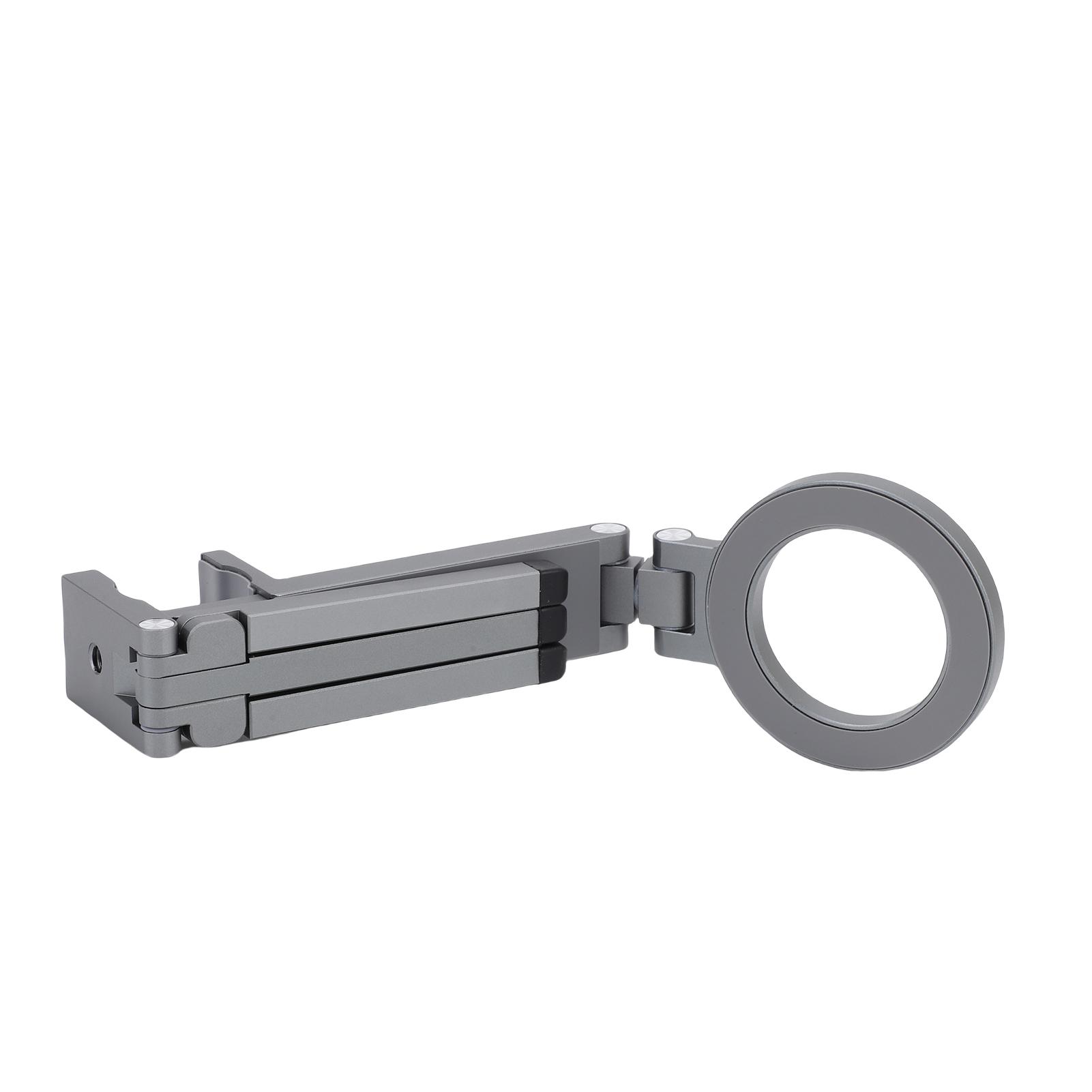 

Магнитный штатив для телефона Портативный мини-штатив с вращением Складной держатель из алюминиевого сплава Подходит для iPhone 16 15 14 серый