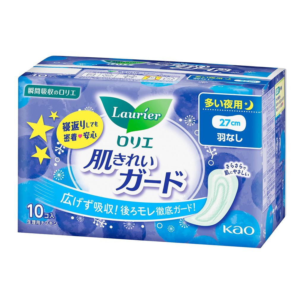 Laurier Skin Clean Night 10 Pieces Guard, Use, Wingless,