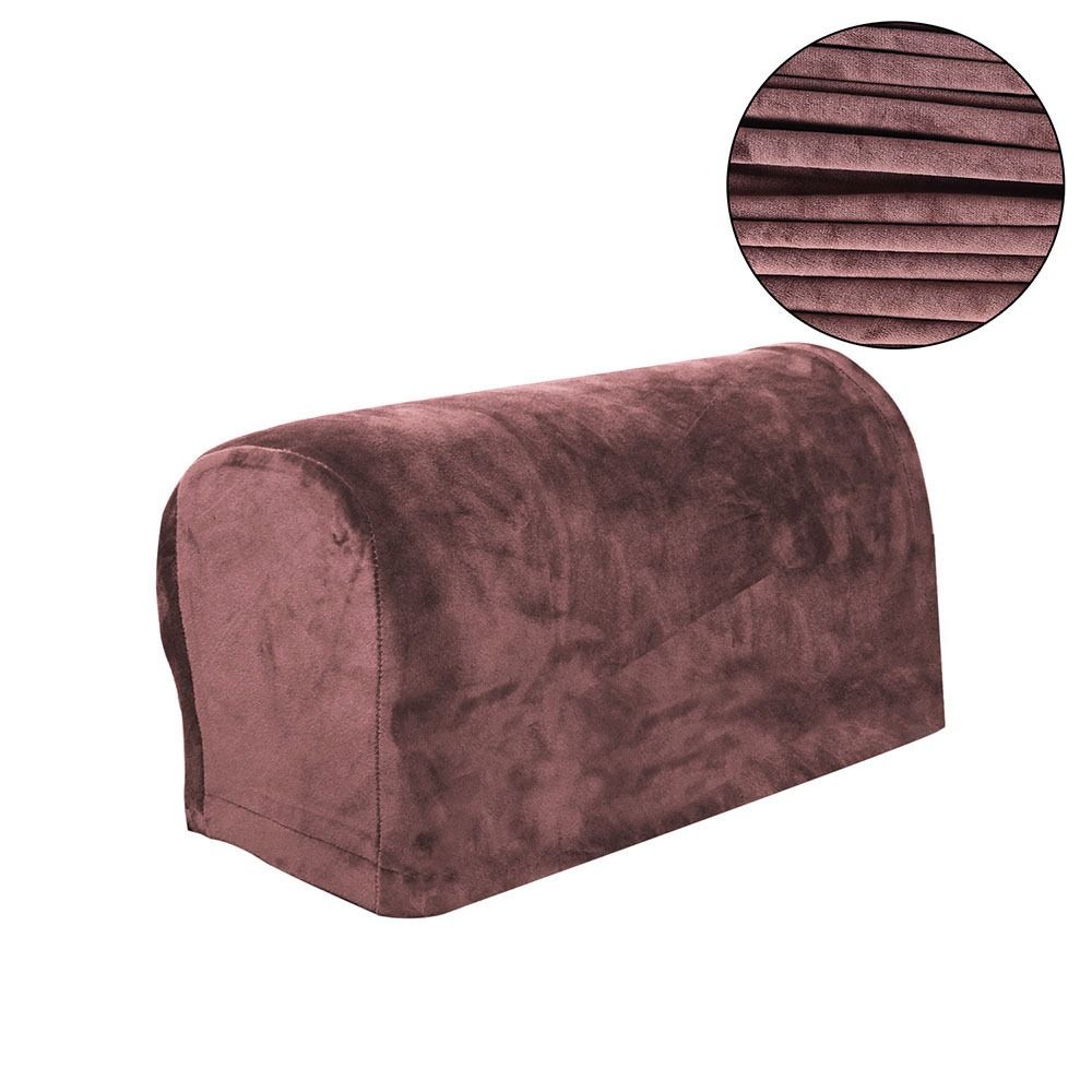 1pair Elastic Couch Arm Covers Solid Sofa Arm Protectors Sofa Armrest Covers Living Room Furniture