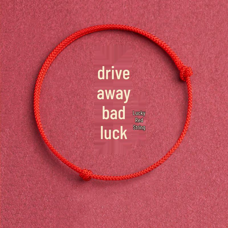 Nafu Czerwony Sznurkowy Bransoletka i Bransoletka na Kostkę: Damski Prosty Design, Regulowany dla Par, Studentów lub jako Prezent Benmingnian.