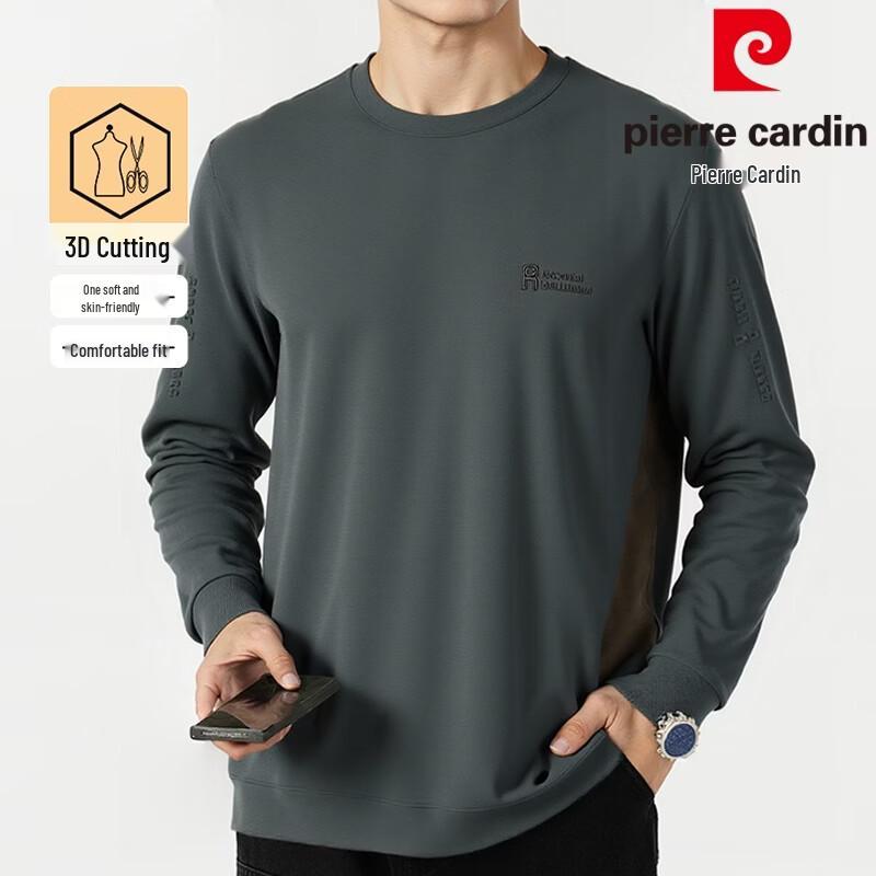 Pierre Cardin Men s Spring/Autumn Round Neck Long Sleeve Sweatshirt 3XL