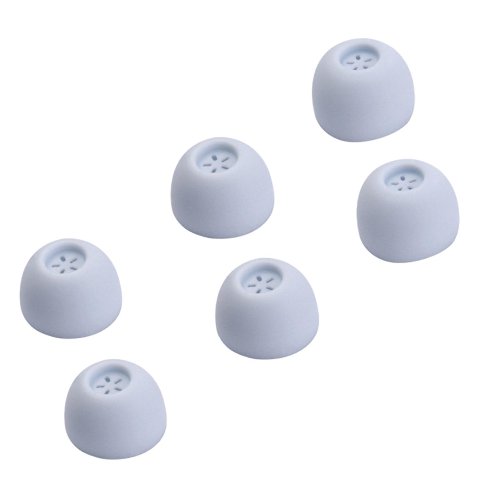 

3Pairs Silicone Earbud Tips Replacement Ear Tips Earbud for in- Ear Headphones Eartips for Redmi Buds 4 Inner Hole 4mm светло-синий