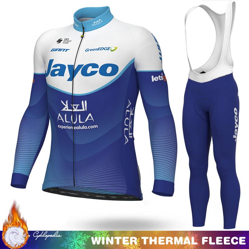 Abbigliamento Termico in Pile Invernale per Ciclismo Set da Uomo Maglia Tuta da Uomo Manica Lunga Abbigliamento Sportivo Retrò 2026 Completo con Bretelle Set di Giacche