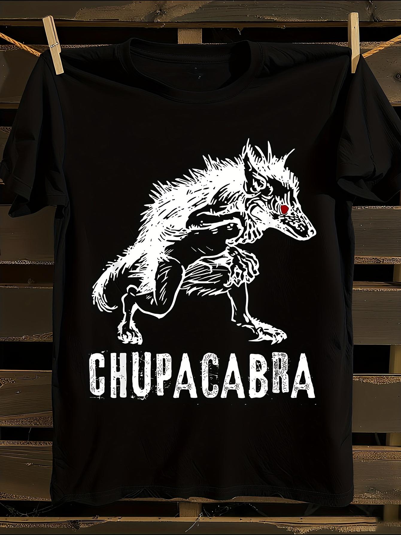 Chupacabra Graphic Soft Black T-shirt XXXXL