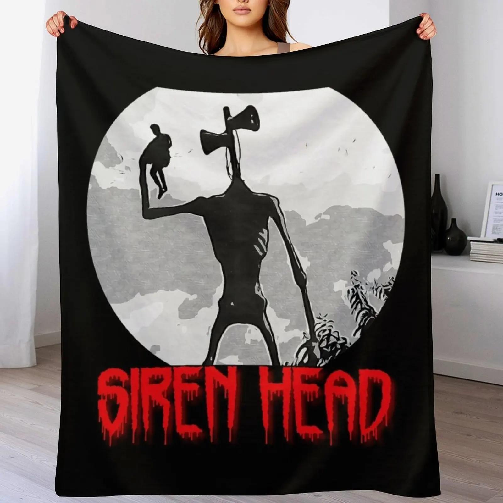 Creative Homewares Unisex White Siren Head Throw Blanket Cozy Sofa Blanket For Tv Watching Napping