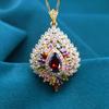 2026 Collier Pendentif Zircon Coloré Design Créatif Accessoires de Bijoux pour Femmes