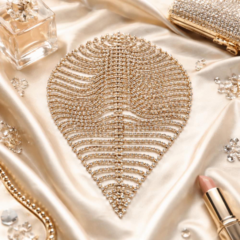 Elegant Shiny Headpiece Cap Glitter Crystal Head Chain Multi-Layer Rhinestone Headband  Parties