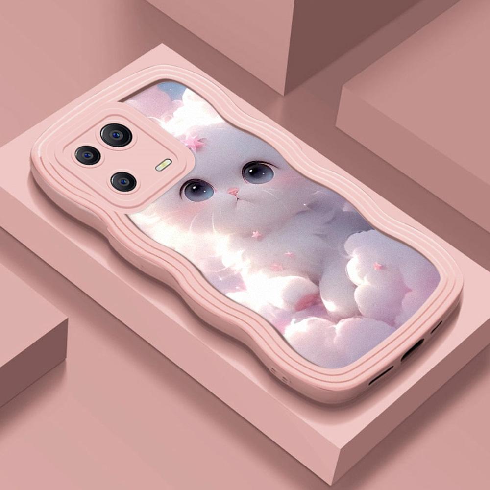Mobile Phone Cases for iPhone 11 13 XR 15 Pro Max 12 14 Pro Max Case iPhone 16 7 Plus 8 Plus XS Max Big Wave Solid Color Cartoon Anti-drop Waterproof