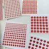 Sticker Beautiful Acrylic Red 3-4-5-6-8mm Double-sided Tape Bottom Decorative Face Sticker Single Round Diamond Beauty Mole