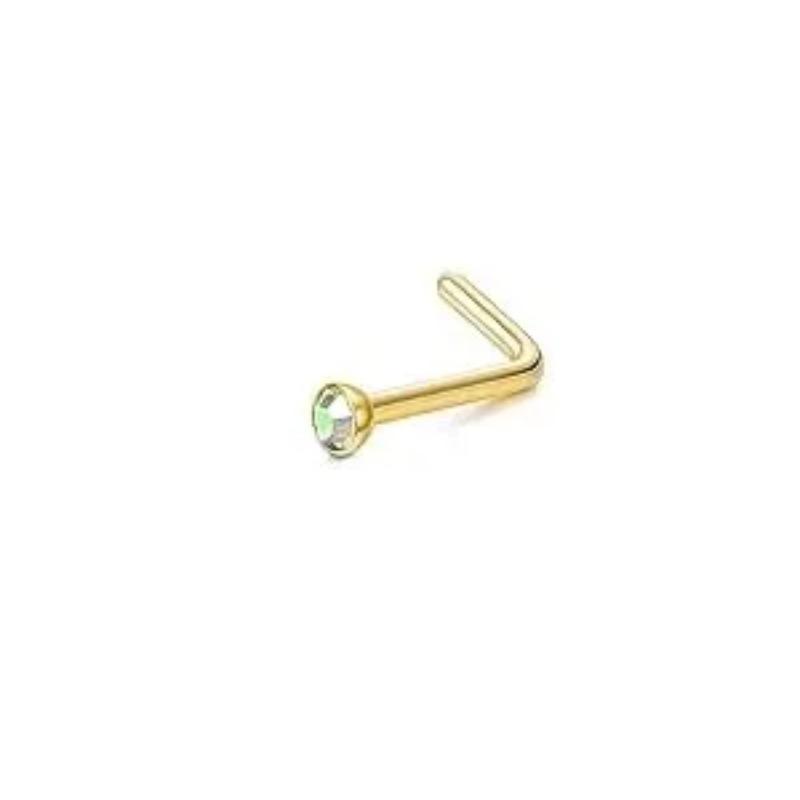 

Bobisty Stainless Steel Nose Ring Septum Lip Piercing Stud for Women Men Durable Hypoallergenic bar thickness(0.8mm)