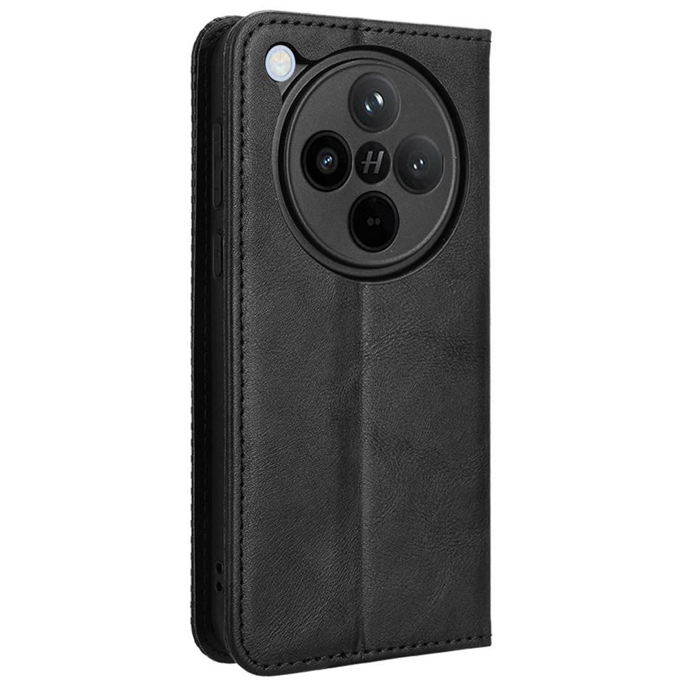 For Oppo Find X8 5G Leather Case Wallet Stand Retro Texture Phone Cover