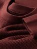 Men's Slim Fit Caramel Knitted Sweatshirt - New Winter Round Neck Long Sleeve Base Layer
