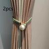 2pcs Polyester Hanging Ball Tiebacks Tassel Fixings Rope Curtain Fasteners  For Home, Bedroom
