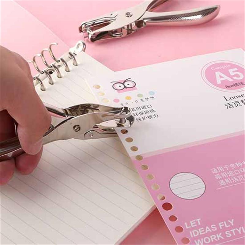 Metall Einlochstanzer Schwerlast Manueller Papierlocher für Binderblätter Schul- & Bürobedarf Handheld Locher