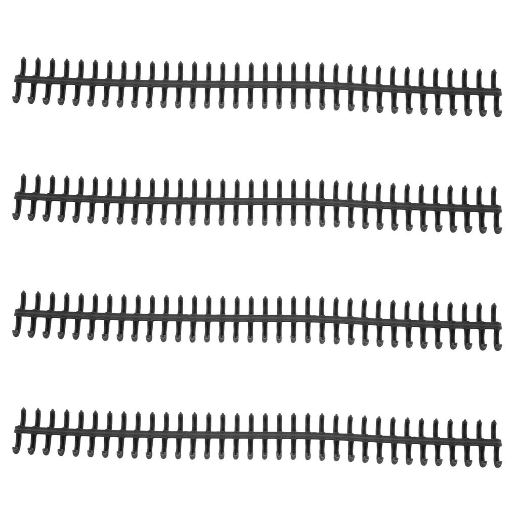 10PCS 34 Hole Binding Spine Plastic Split Loose Leaf Rings Detachable Binding Loop 12mm Diameter
