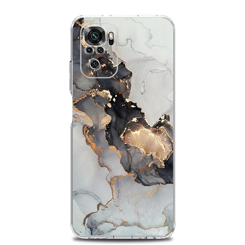 Phone Case For Xiaomi Redmi Note 15 14 13 12 4G 10 11 Pro Plus 5G 14C 13C 12C 10C Soft TPU Cover Color Geometry Marble
