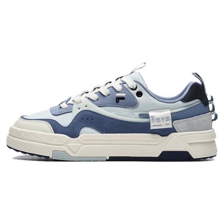 

New FILA Cushioning Wear Resistant Low Top Skateboard Shoes Men s Gray Blue T12M228213CII 39