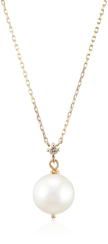 BLOOM Necklace In 18K Yellow Gold with June Birthstone Akoya Pearl [Official] Women's (0351-9842-0019-0000)