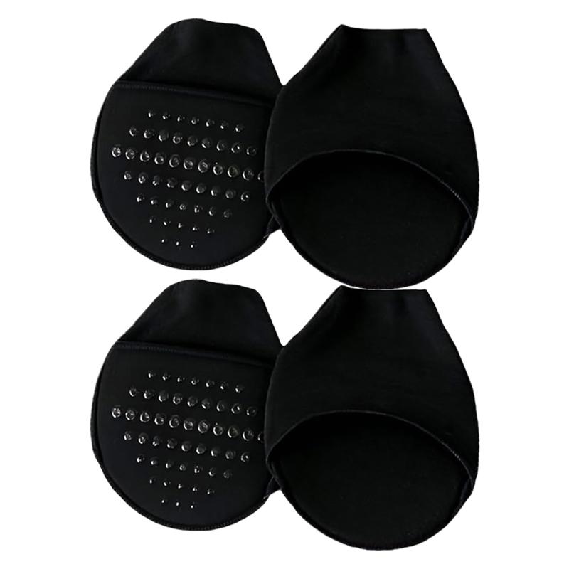 Metatarsal Sleeve Pads Ball of Foot Cushions with Soft sponge and silicone dots forefoot cushioning socks Non Skid Half Socks