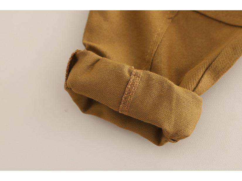 2025 Autumn Boys' Houndstooth Long Sleeve Three-Piece Set with Casual Denim Pants