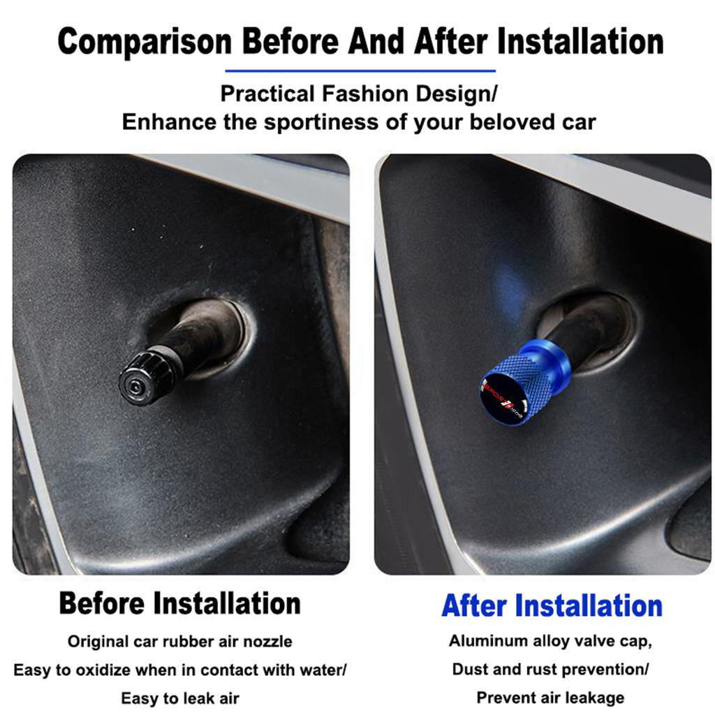 4pcs Car Wheel Tire Air Valve Stem Caps Aluminum Alloy Cap For Toyota for Yaris for Camry for Tacoma for RAV4 for Corolla VE4