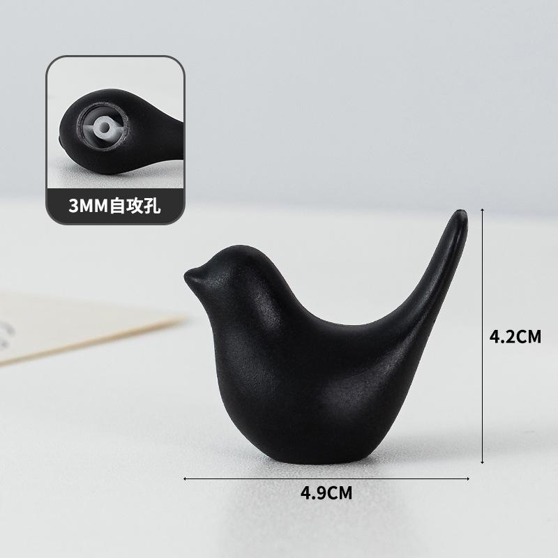 Nordic Minimalist Bird Abstract Ornament Soft Decoration Home Model Room Decoration чёрный