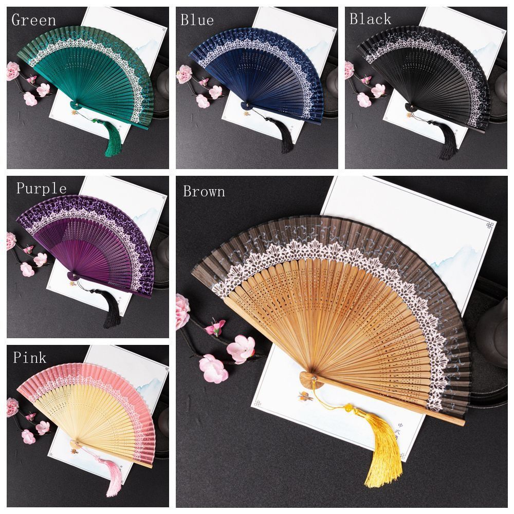 Change Color Folding Fan Folding Dance Fan Ancient   Hanfu Photography