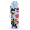 1PC Toy Block Game Character Cluster 750ml Color Plastic Sports Water Bottle Leakproof Flip Straw Lid Suitable for Sports Office Home Use