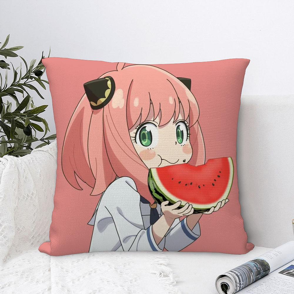 Anime Niedlich S-SpyX Family Kissenbezug Sofa Dekorativ Zuhause Beidseitiger Druck Kurzer Plüsch Kissenbezug Kissenbezug
