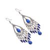 1 Pair Bohemia Style Tassel Earrings Women Waterdrop Pendant Dangling Earring Girls Ethnic Ear Jewelry