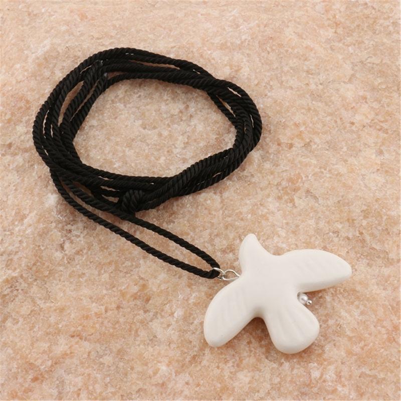 Elegant White Peace Doves Necklace Symbolizing Love and Hope Stylish Drop Earrings Suitable for Women and Girls Present