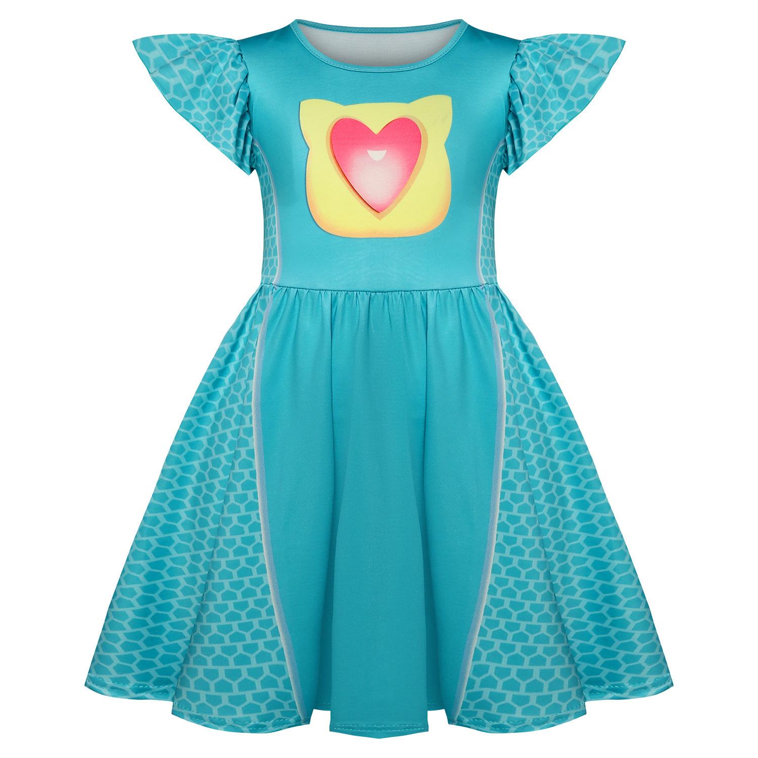 

Children, Super Kitties Dress Girls Flying Sleeve A-line Dress 120 синій